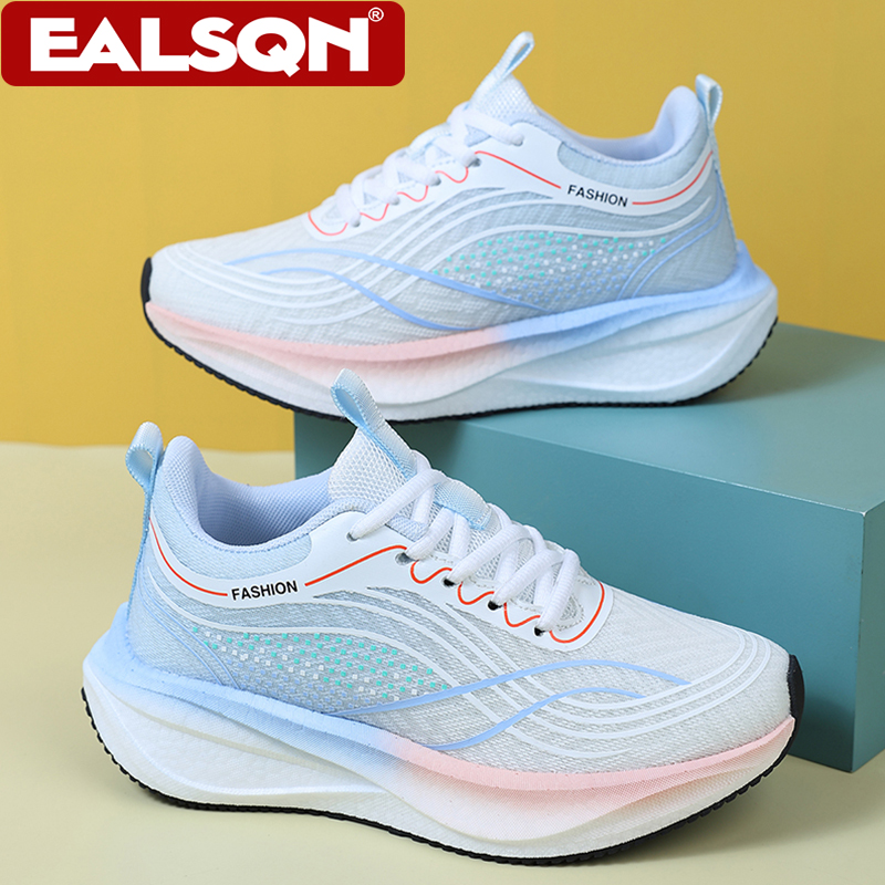 Breathable Mesh Athletic Shoes - Zapatillas Deportivas Blancas Ultraligeras y Transpirables