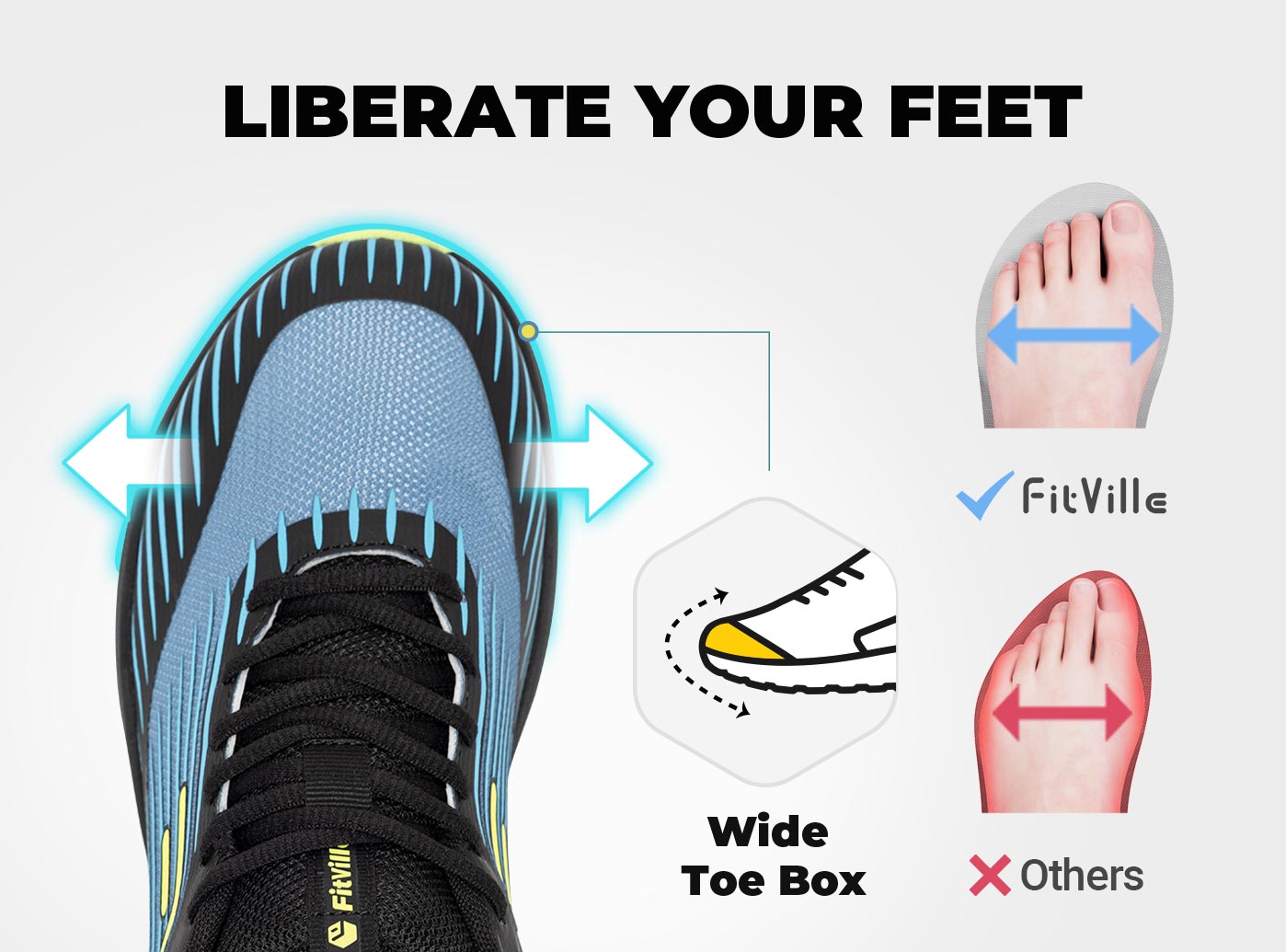 FitVille, zapatillas para corr - Anti Slip Trail Running Sneakers reseña y precio